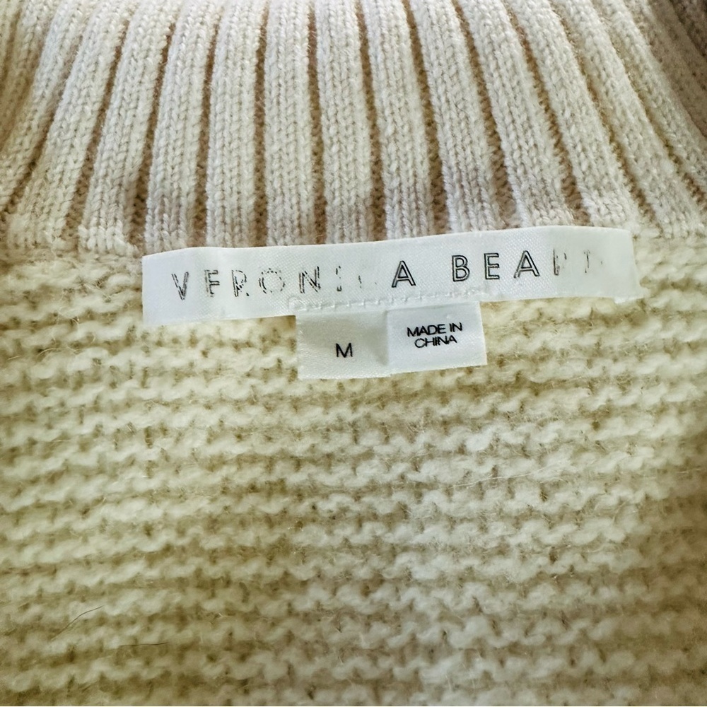 VERONICA BEARD BROGAN COLLARED WOOL CASHMERE SWEATER SIZE MED - Picture 10 of 15